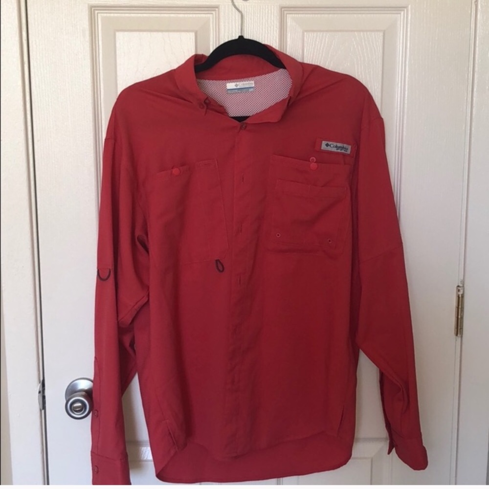 Columbia Men’s Long Sleeve PFG Button Down Shirt